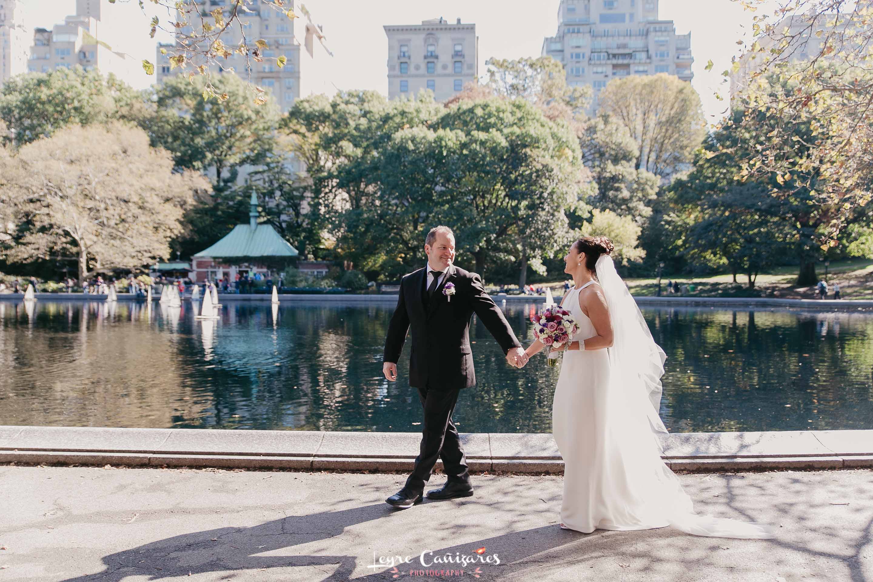 lovely elopement in Central Park, nyc