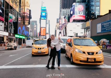 engagement photography in times sq