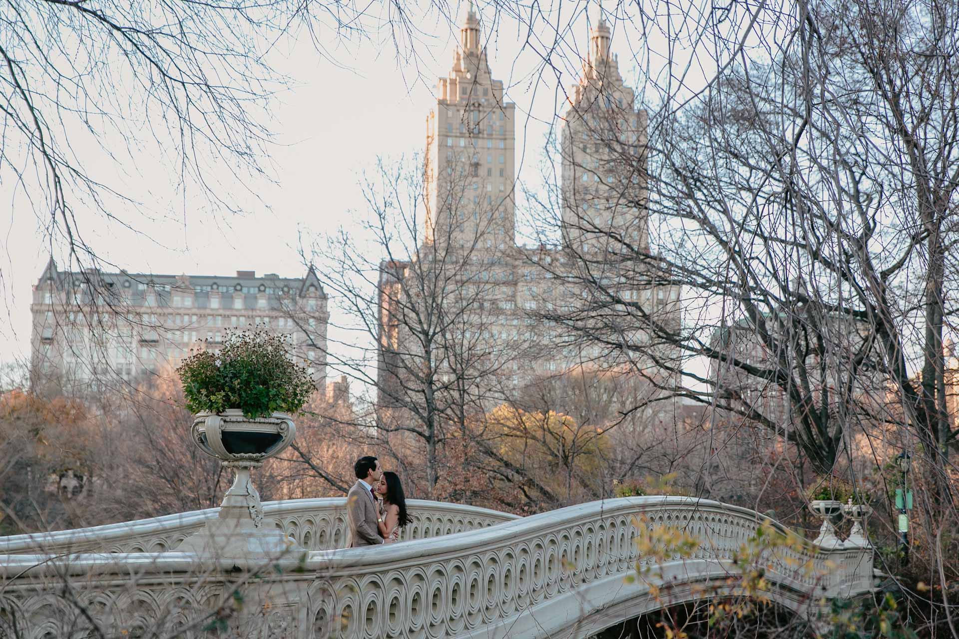 engagement photoshoot in central park