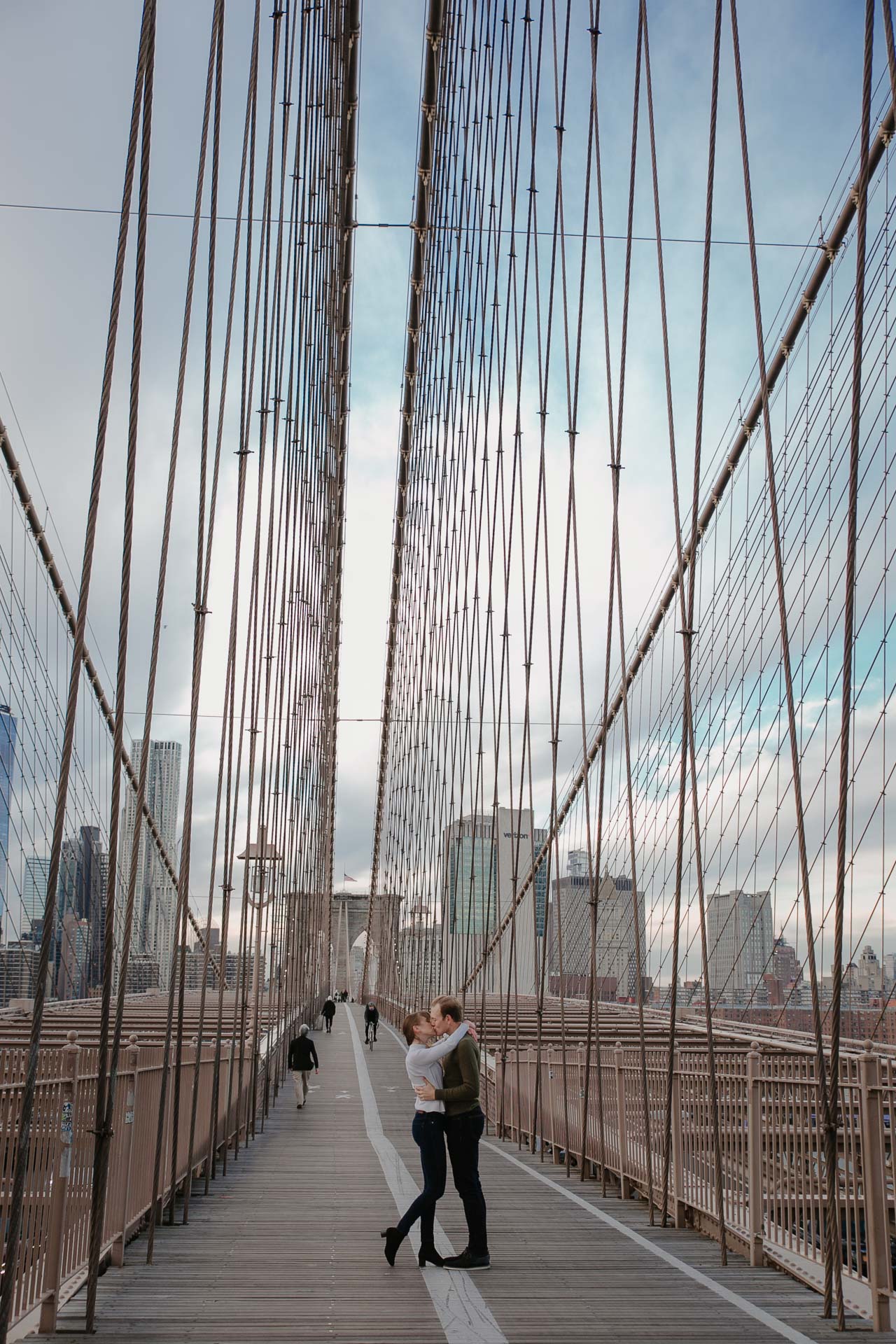 brooklyn bridge engagement shoot