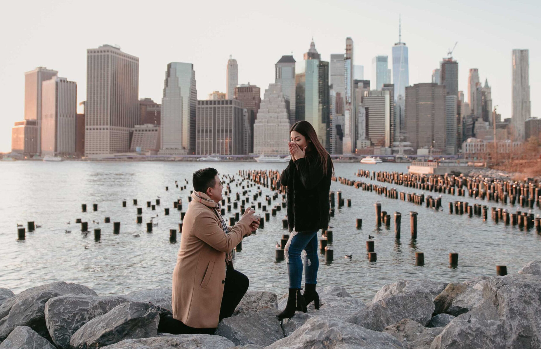 surprise proposal in new york city