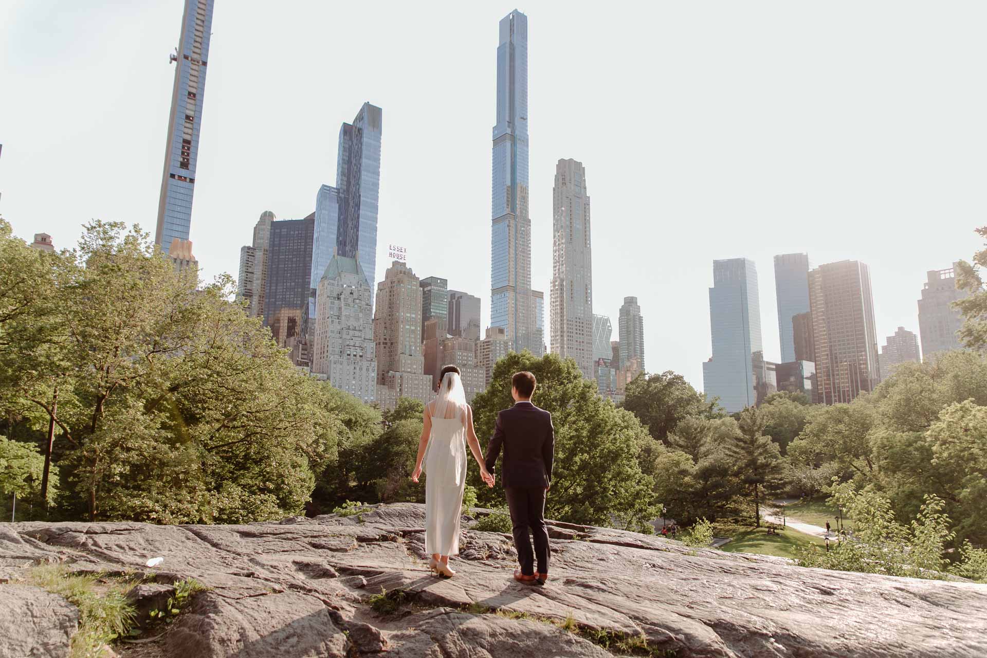 intimate wedding in central park