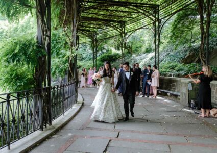 conservatory garden wedding in central park, nyc