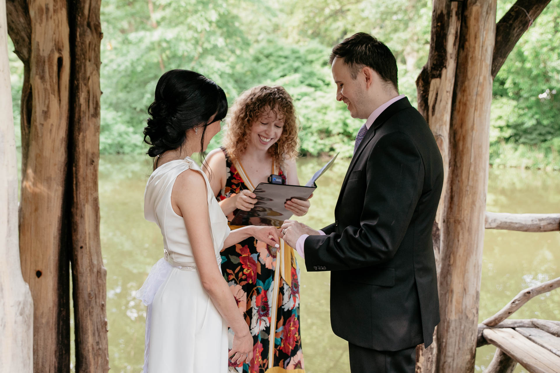 wedding photography at Wagner Cove, Central Park