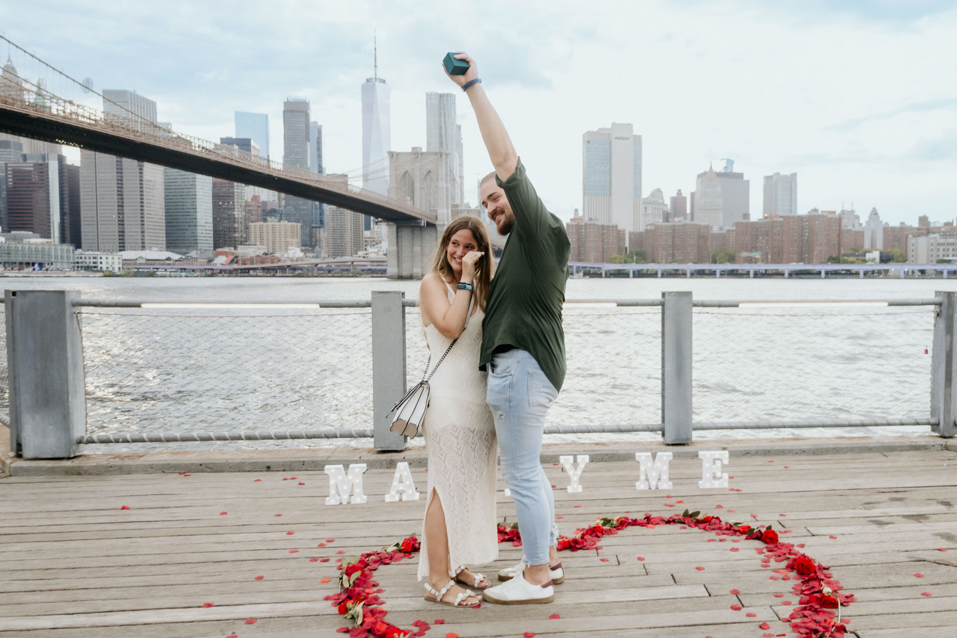 dumbo park proposal photography in dumbo park