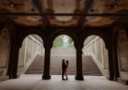 Bethesda Fountain marriage proposal