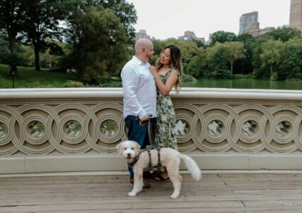 central park engagement photography