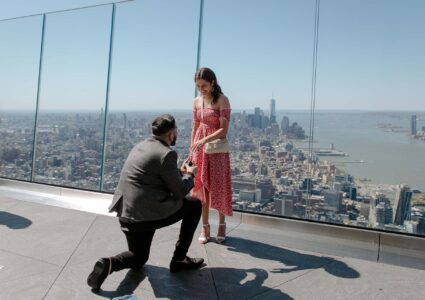 the edge marriage proposal photography