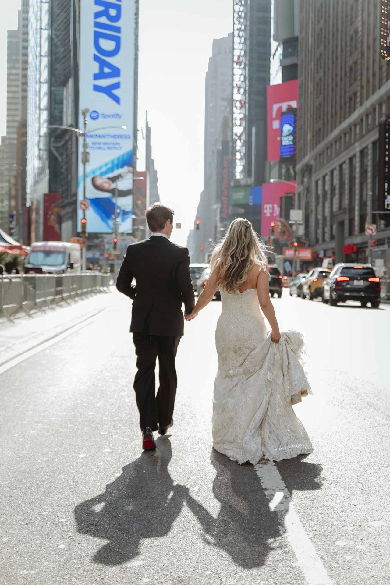 times square wedding photography