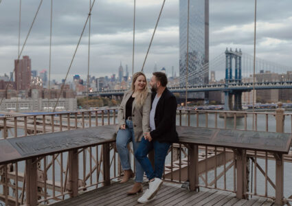brooklyn bridge couple photo session