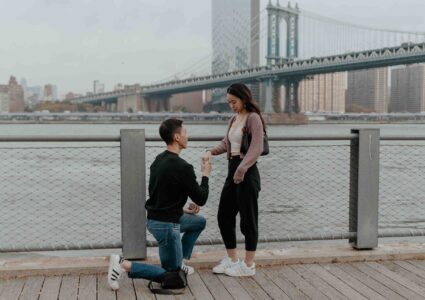 proposal at dumbo park, nyc
