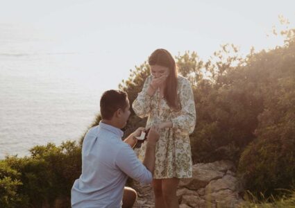 surprise proposal in new york city with a professional photographer