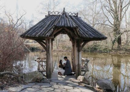 secret proposal in wagner cove, central park, nyc